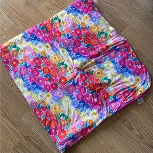 Little Sleepies Rainbow Blooms Cloud Bamboo Blanket